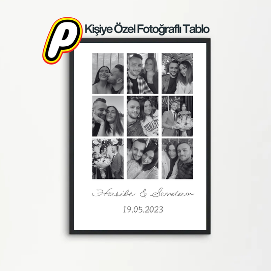 Kişiye Özel Fotoğraflı Tablo