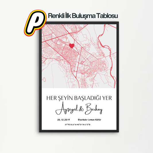 Renkli İlk Buluşma Tablosu
