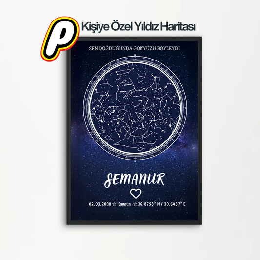 Kişiye Özel Yıldız Haritası