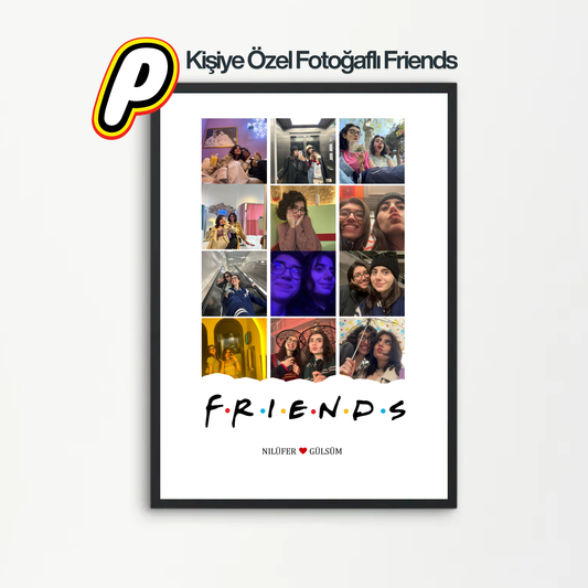 Kişiye Özel Fotoğraflı Friends