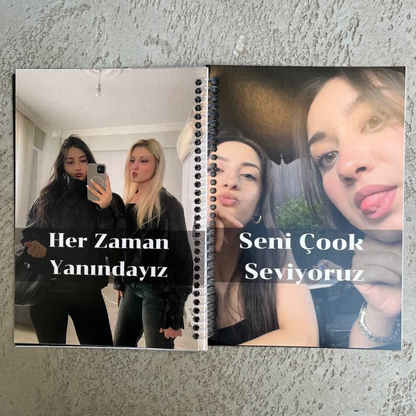 Arkadaşlar için Kişiye Özel Anı Defteri
