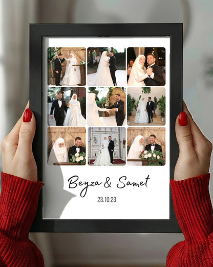 Kişiye Özel 9 Fotoğraflı Anı Tablosu