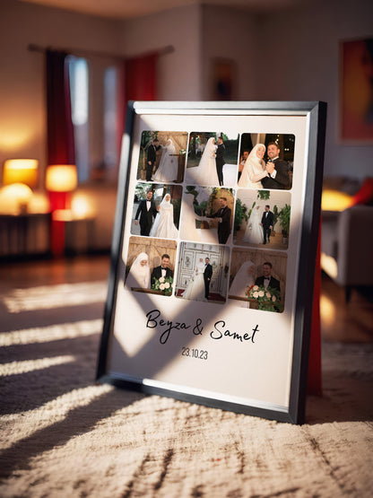 Kişiye Özel 9 Fotoğraflı Anı Tablosu