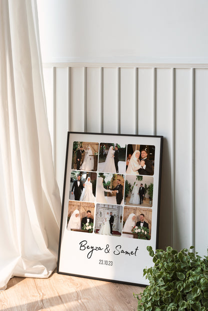 Kişiye Özel 9 Fotoğraflı Anı Tablosu