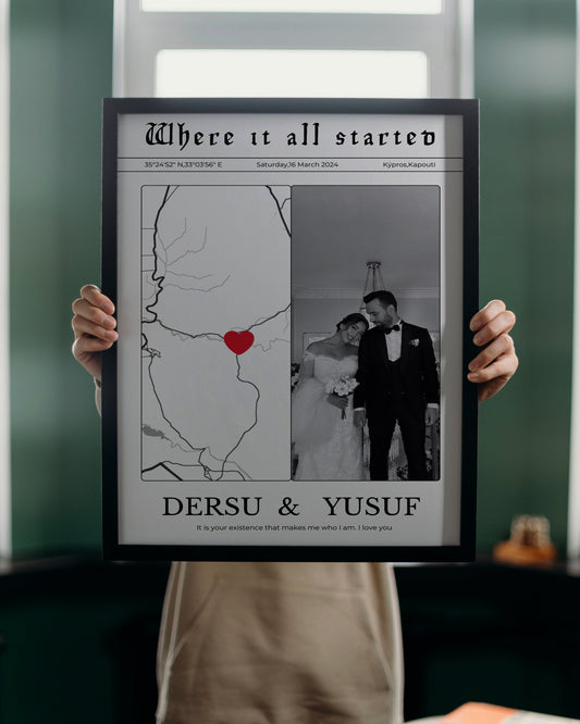 Anı Gazetesi Fotoğraflı Harita Tablosu