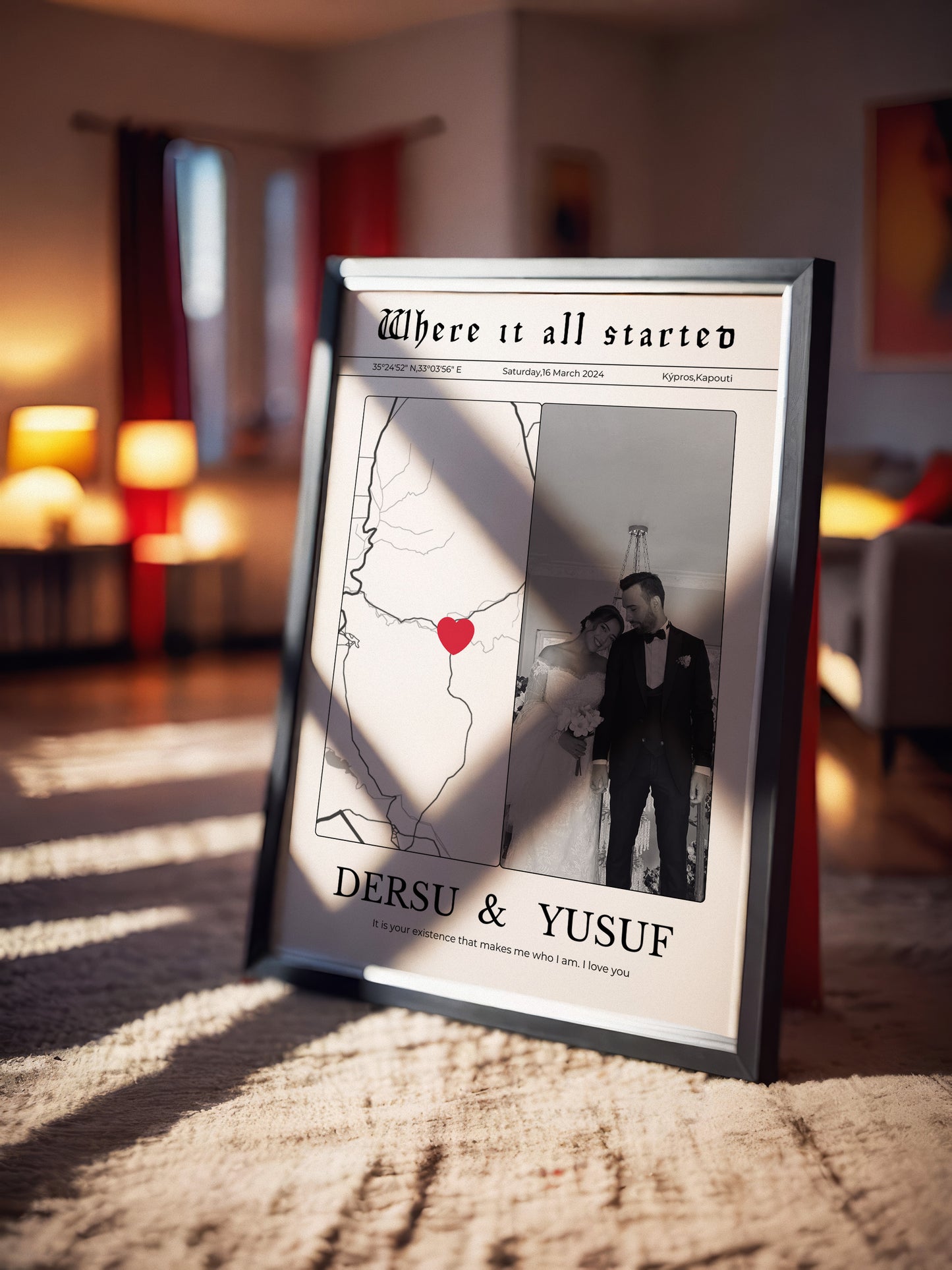 Anı Gazetesi Fotoğraflı Harita Tablosu