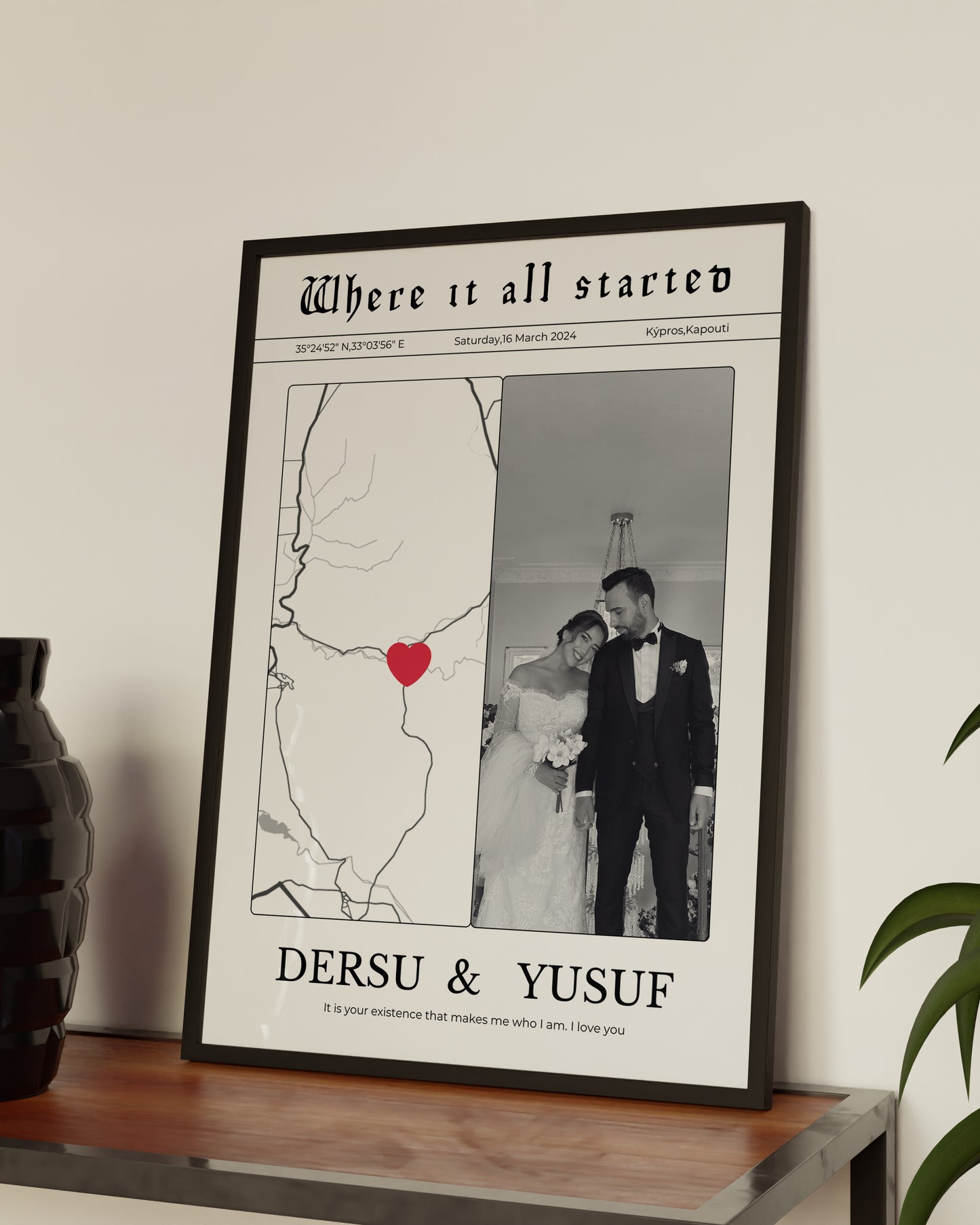 Anı Gazetesi Fotoğraflı Harita Tablosu