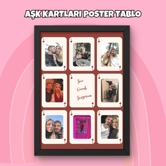 Aşk Kartları Poster Tablo