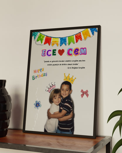 Çocukluk Fotoğrafı Birleştirme Tablo