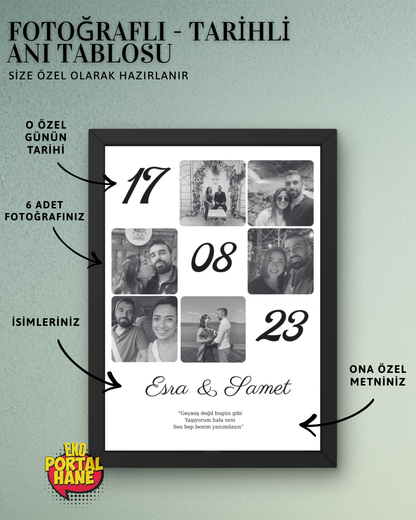 Fotoğraflı - Tarihli Anı Tablosu