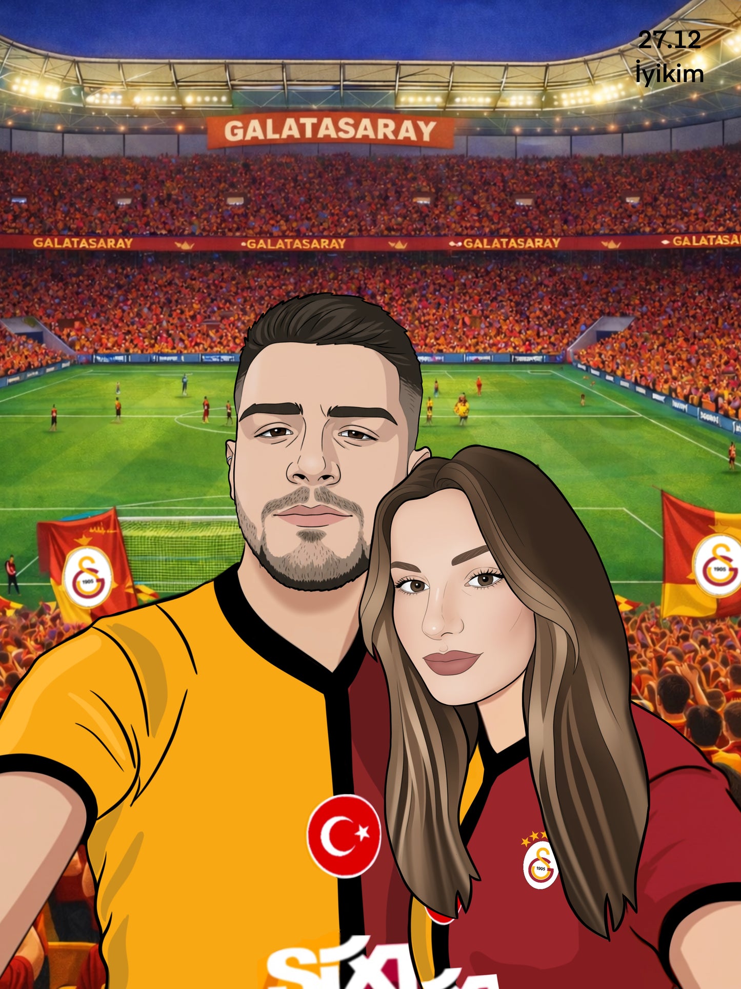 Taraftar Tasarım Tablo 30*40 cm