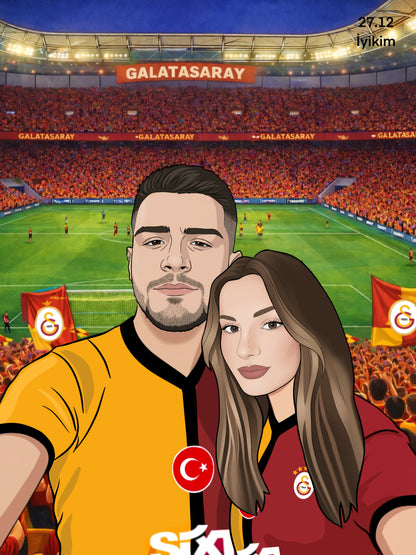 Taraftar Tasarım Tablo 30*40 cm