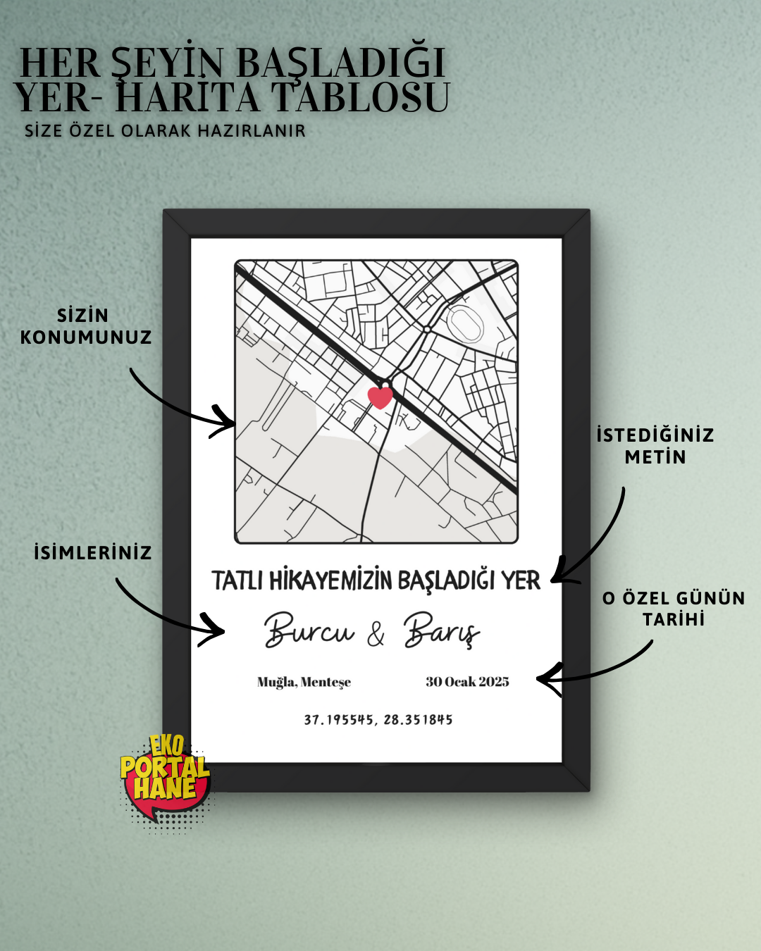 Kişiye Özel Her Şeyin Başladığı Yer - Harita Tablosu