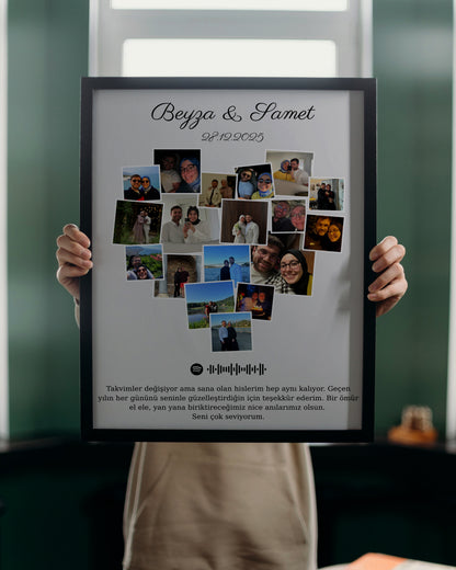 Kalp Kolajlı Anı Tablosu