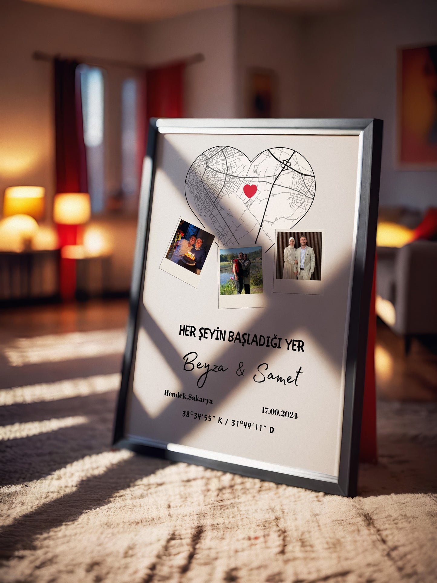 Kalpli 3 Fotoğraflı Her Şeyin Başladığı Yer - Harita Tablosu